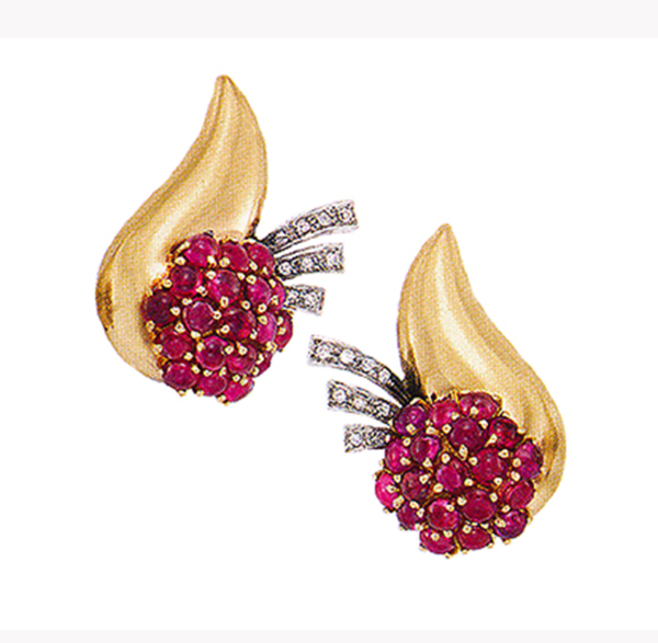 1940s-gold-ruby-and-diamond-earrings
