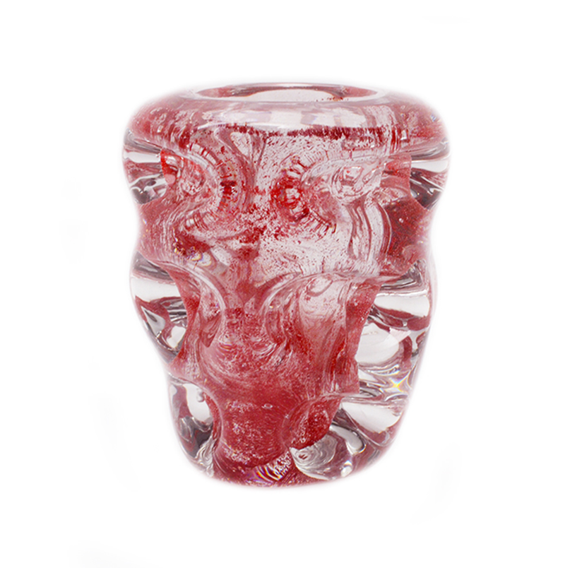 Thuret-red-and-clear- vase