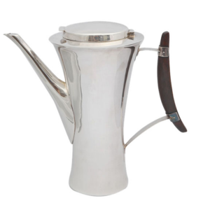 Koch & Bergfeld Sterling Silver and Rosewood tea pot