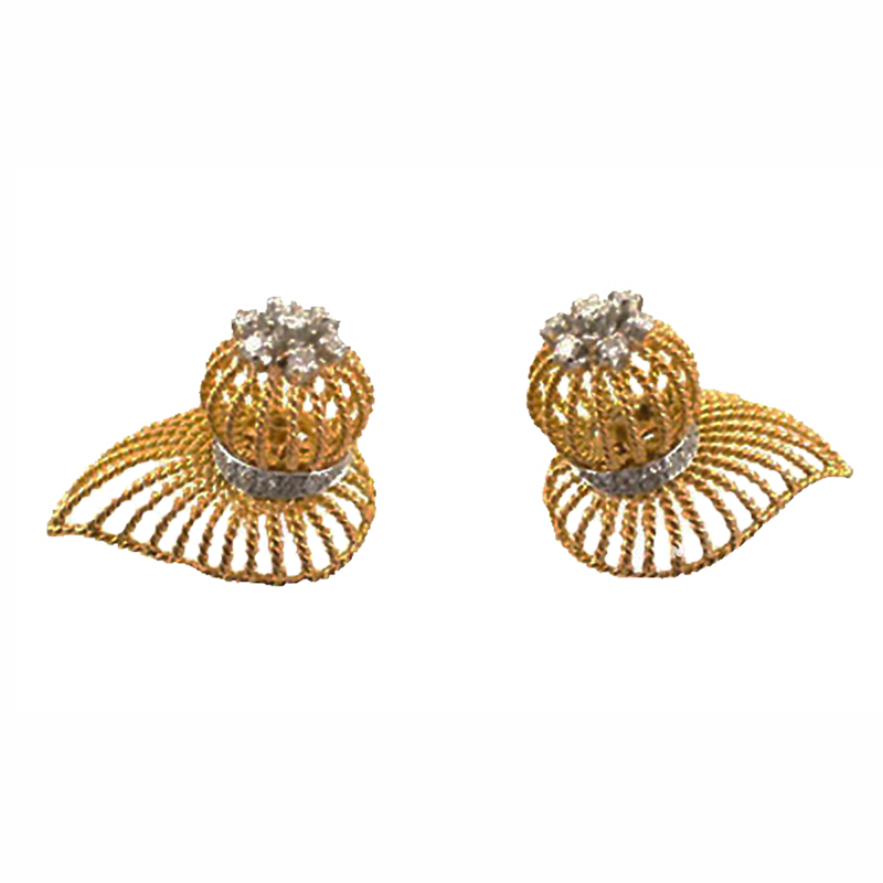 Mauboussin gold and diamond earrings