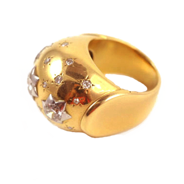 18k gold and diamond Ring