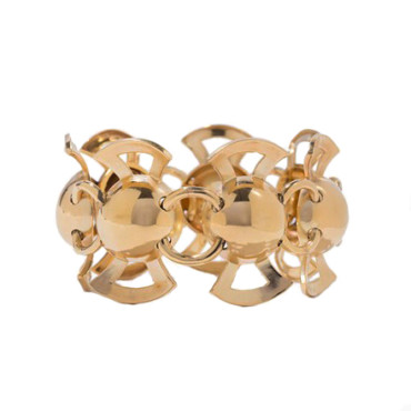 Modernist 1930's Gold Link Bracelet - Primavera Gallery