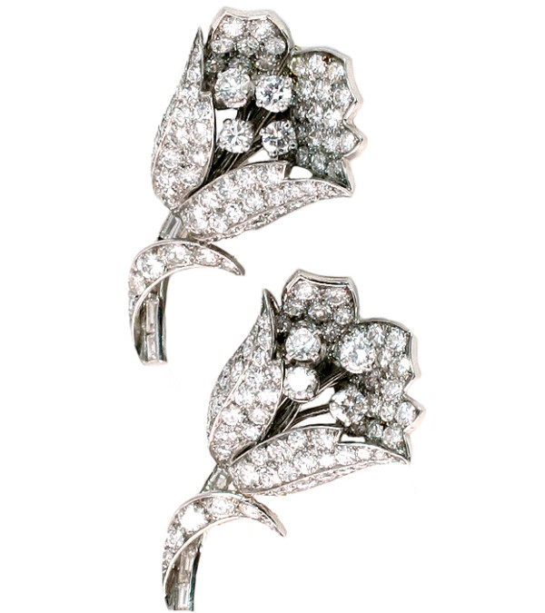 Diamond tulip Clips, pins