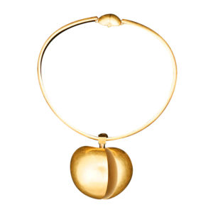 Gold apple necklace by Bruno MartinazziNecklace