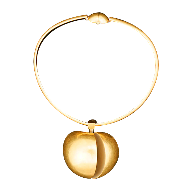 Gold apple necklace by Bruno MartinazziNecklace