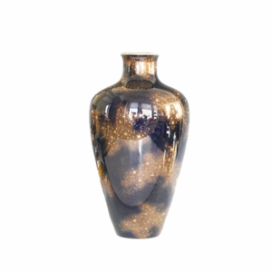 Sevres vase blue with gold stars by Prunier