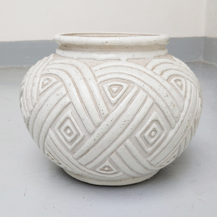 Serre glazed ceramic vase