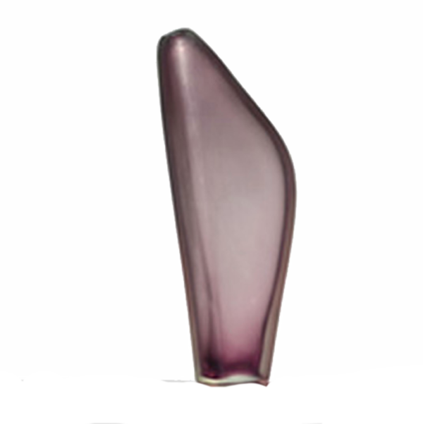 Barbini Martinuzzi tall purple inciso vase