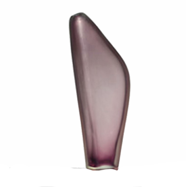 Barbini Martinuzzi tall purple inciso vase