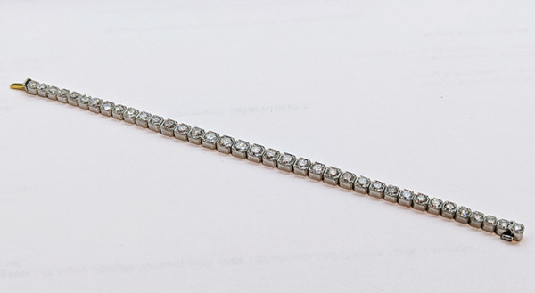 Art Deco Diamond line bracelet
