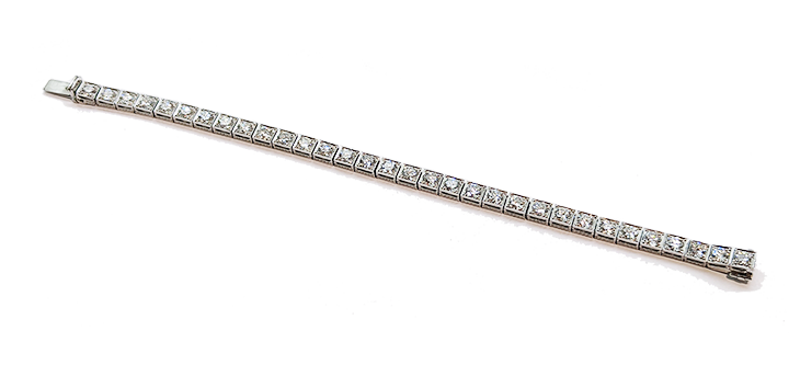 Art Deco Diamond line bracelet