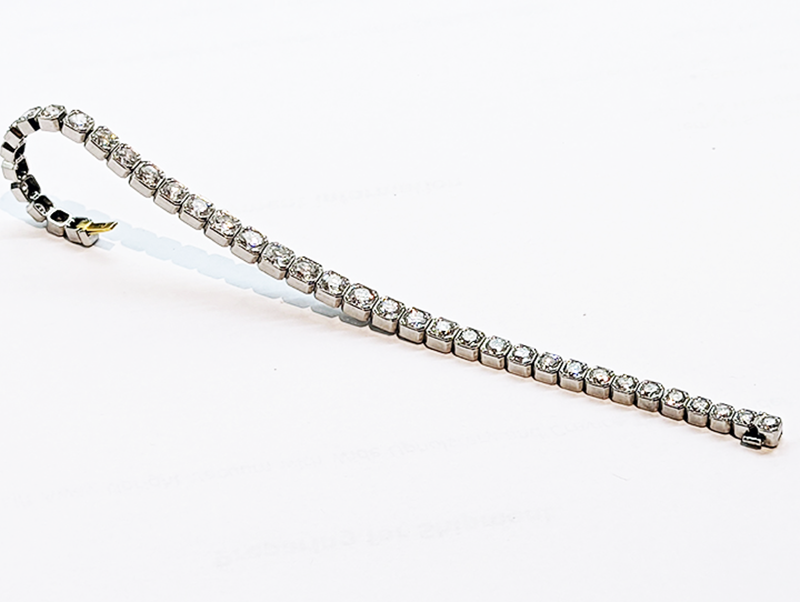 Art Deco Diamond line bracelet