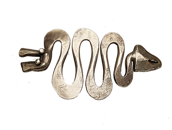 Bertoia snake brooch